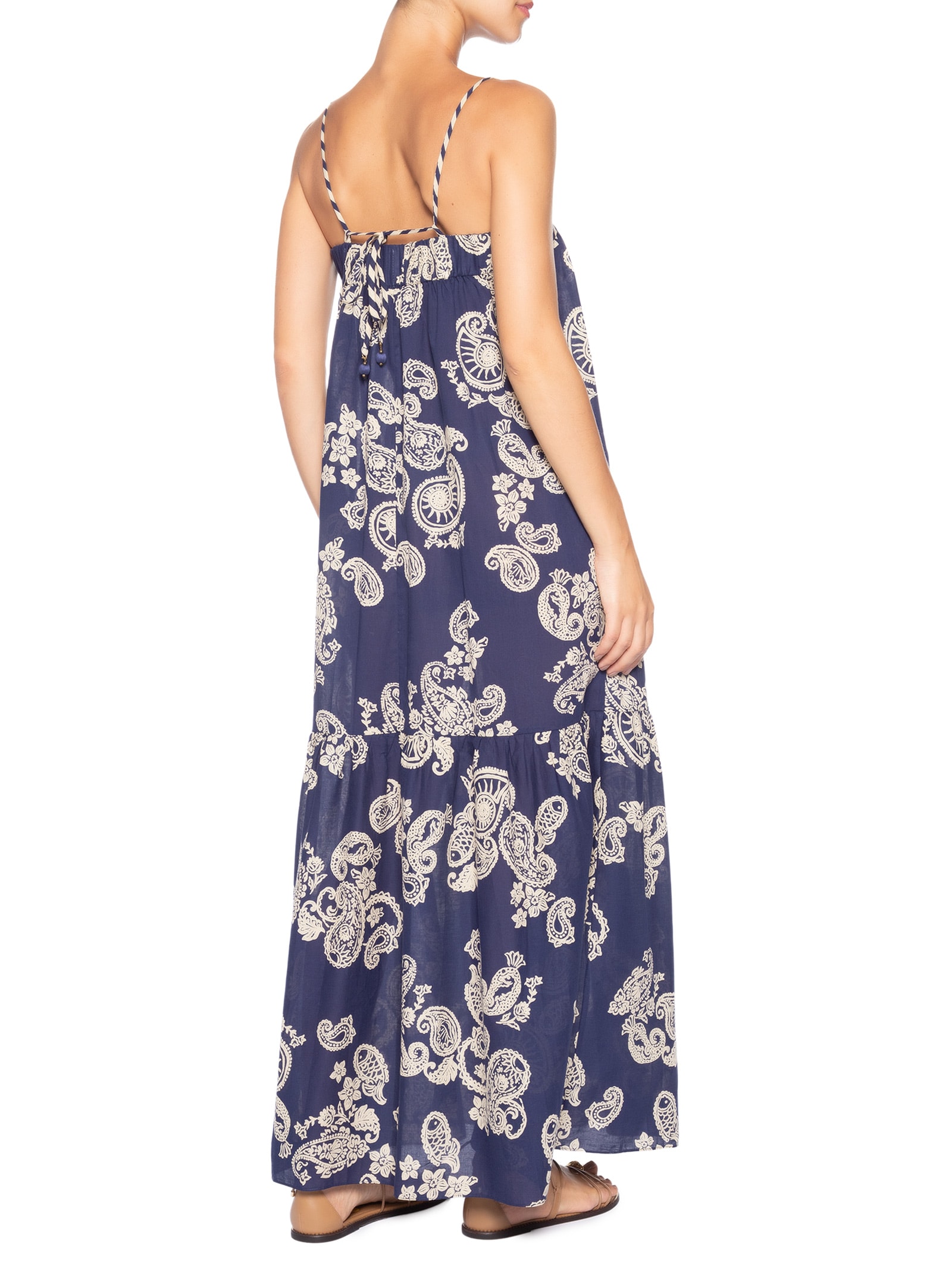 Vestido Estampa Marinha Mix Azul Dress To