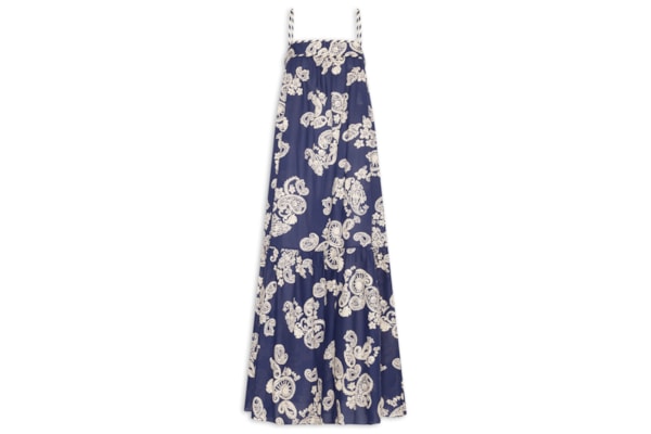 Vestido Estampa Marinha Mix – Azul