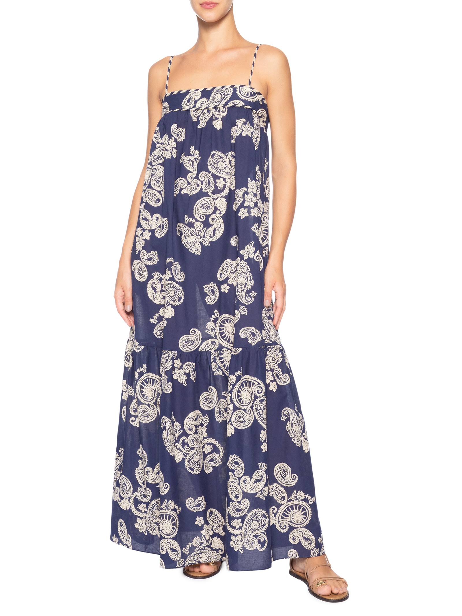 Vestido Estampa Marinha Mix – Azul Dress To