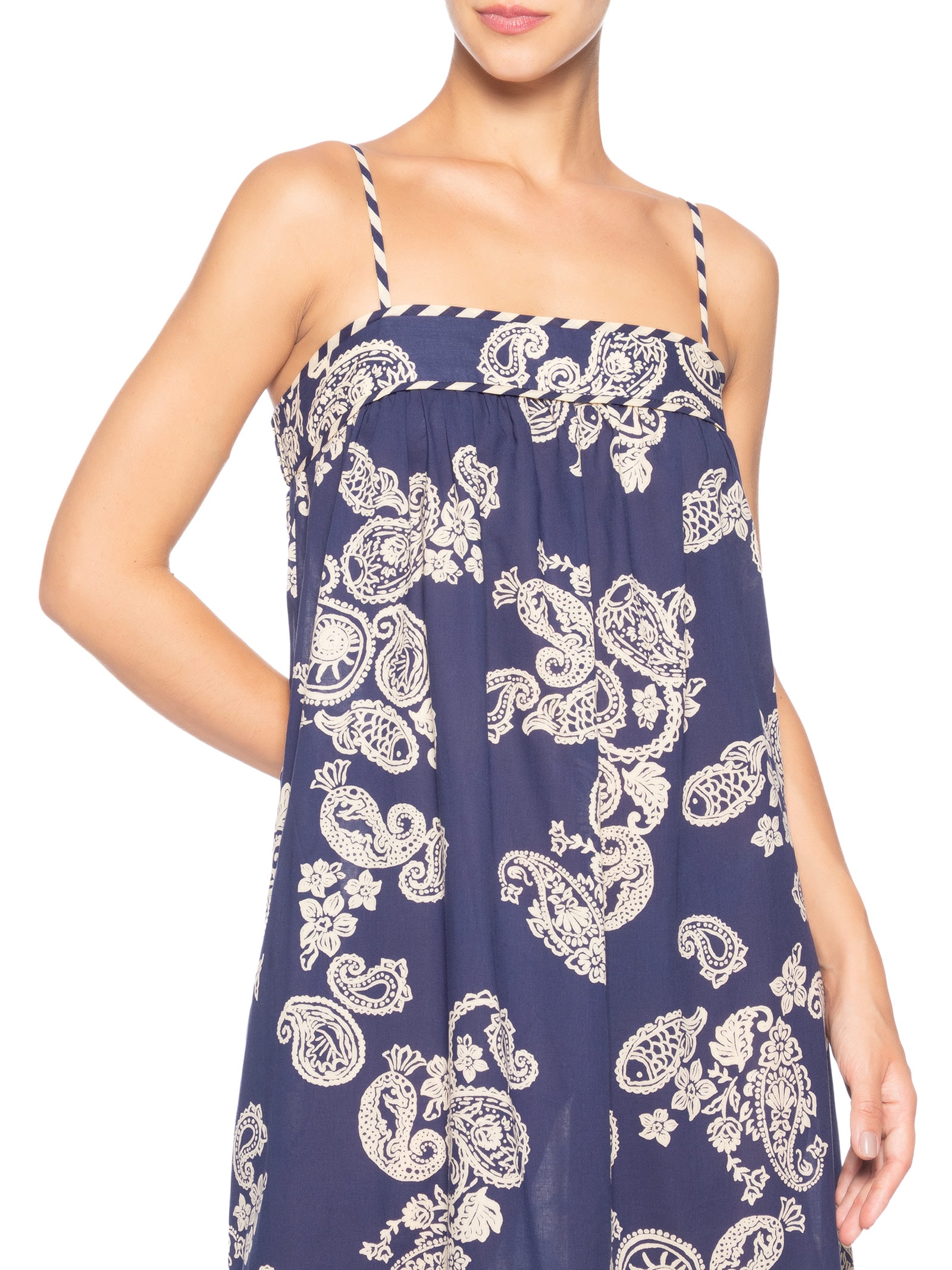 Vestido Estampa Marinha Mix – Azul Dress To