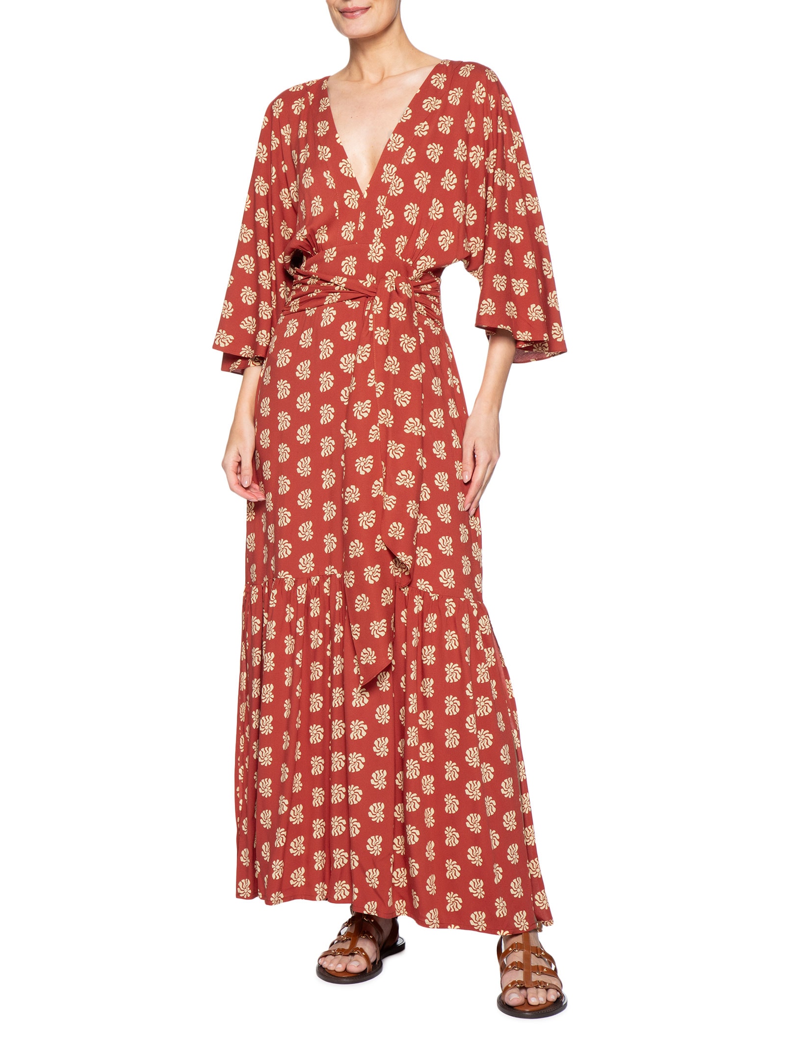 Vestido Estampa Marisco Vermelho Dress To