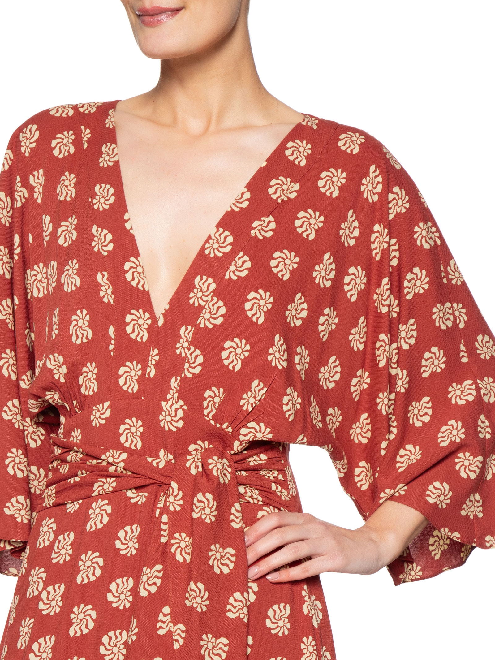 Vestido Estampa Marisco Vermelho Dress To