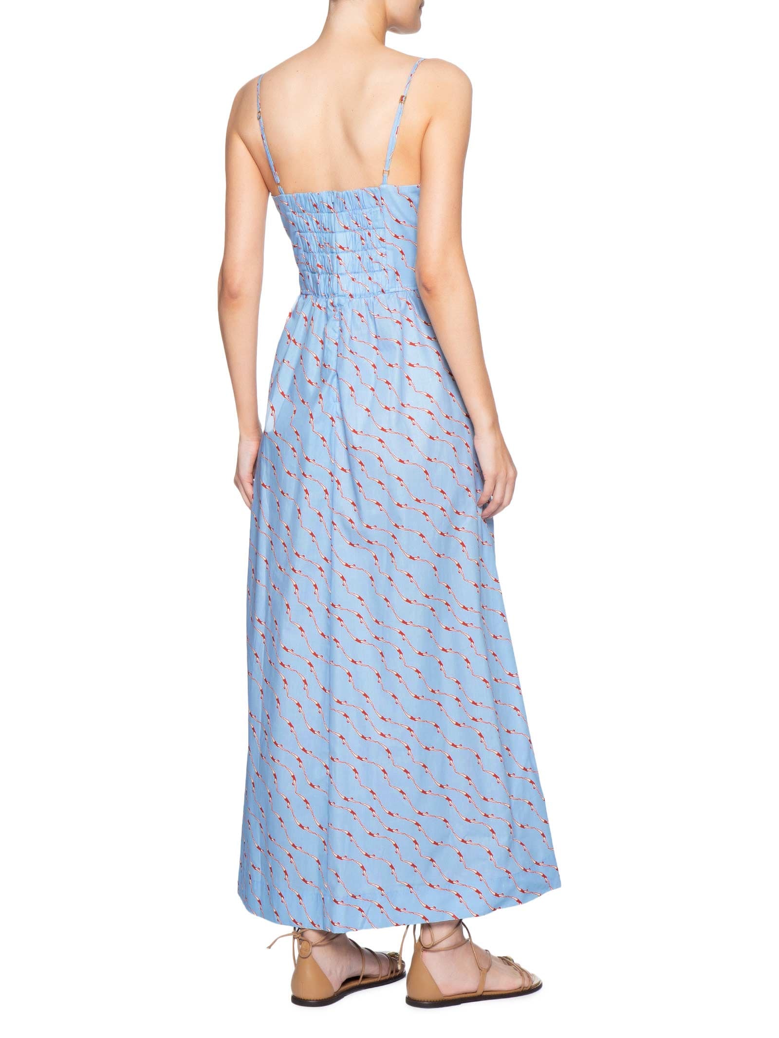Vestido Estampa Nadadoras Azul Dress To