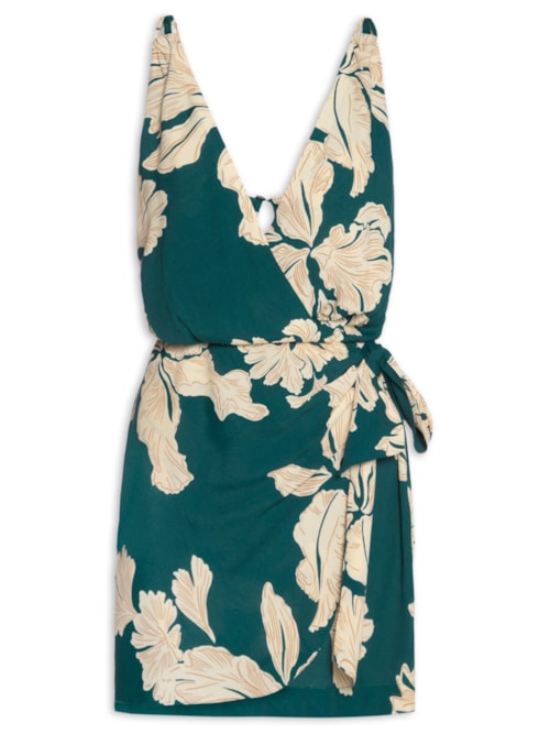 Vestido Estampa Pétala – Verde