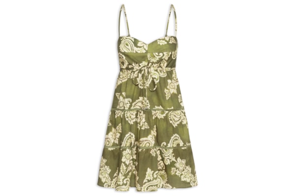 Vestido Estampa Rota do Sol - Verde