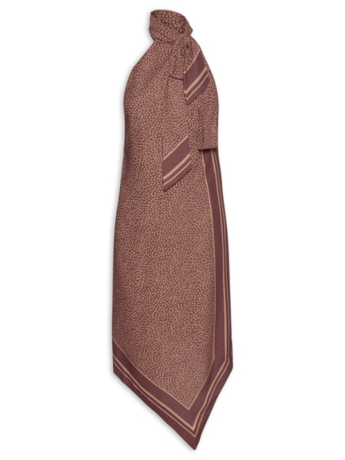 Vestido Estampado – Marrom