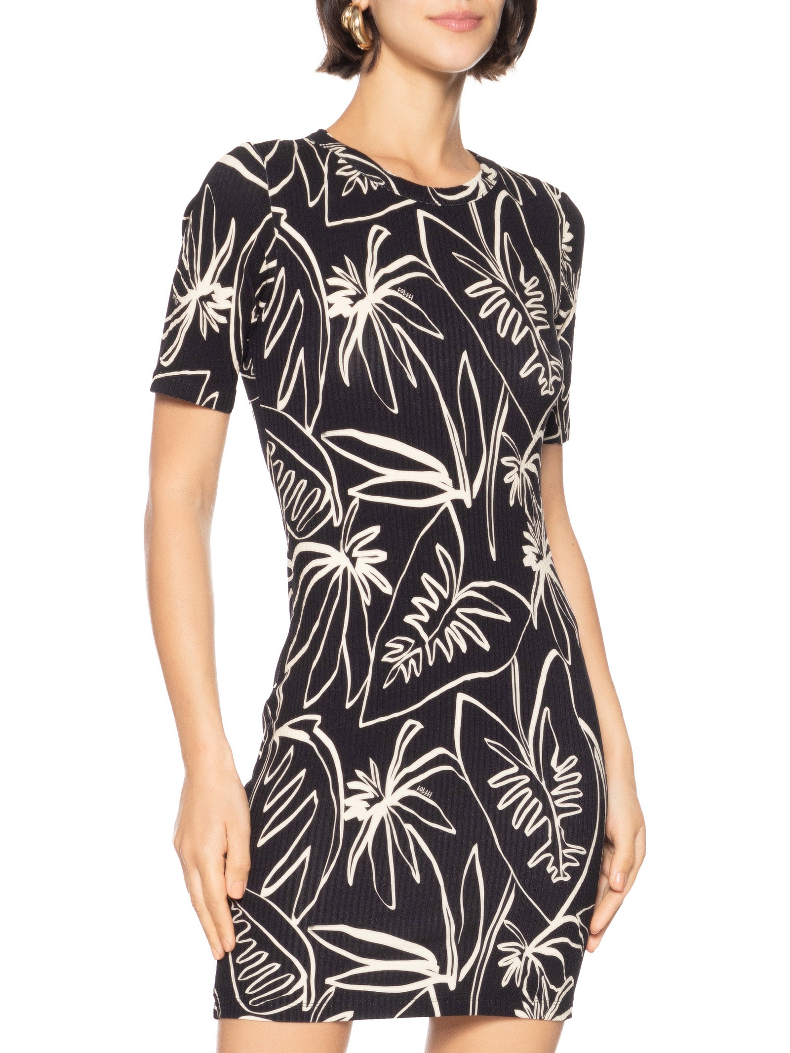 Vestido Estampado Preto Colcci