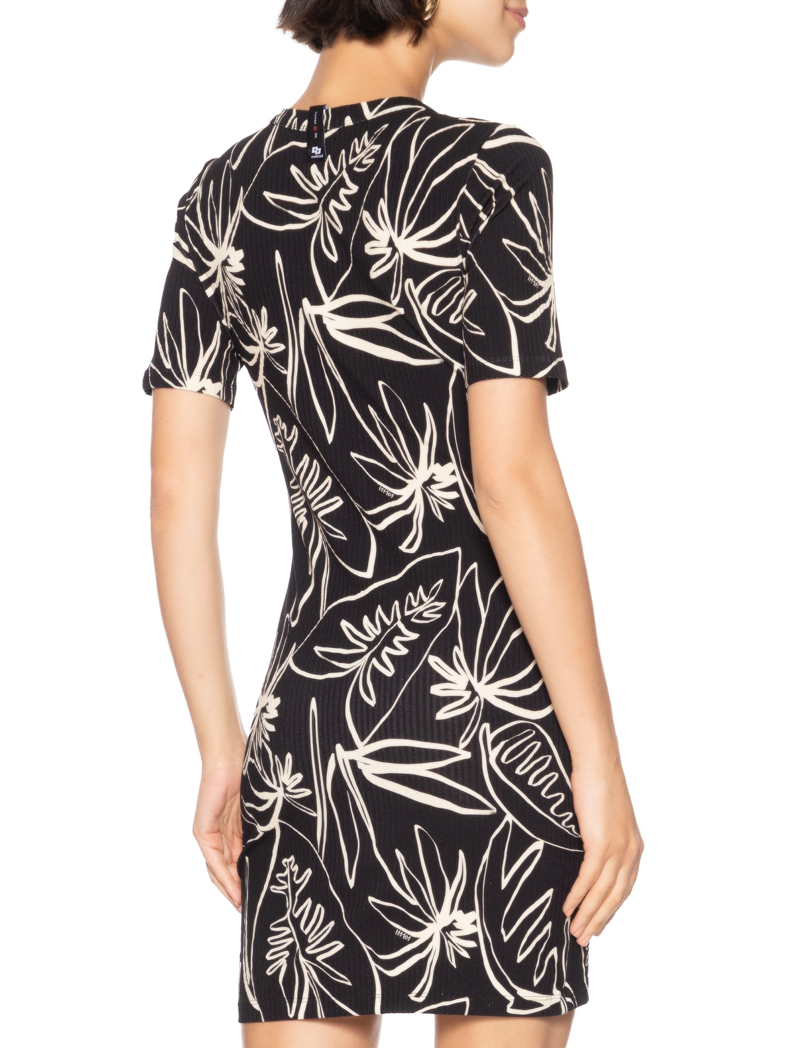 Vestido Estampado Preto Colcci