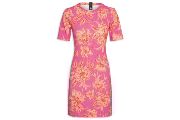 Vestido Estampado - Rosa