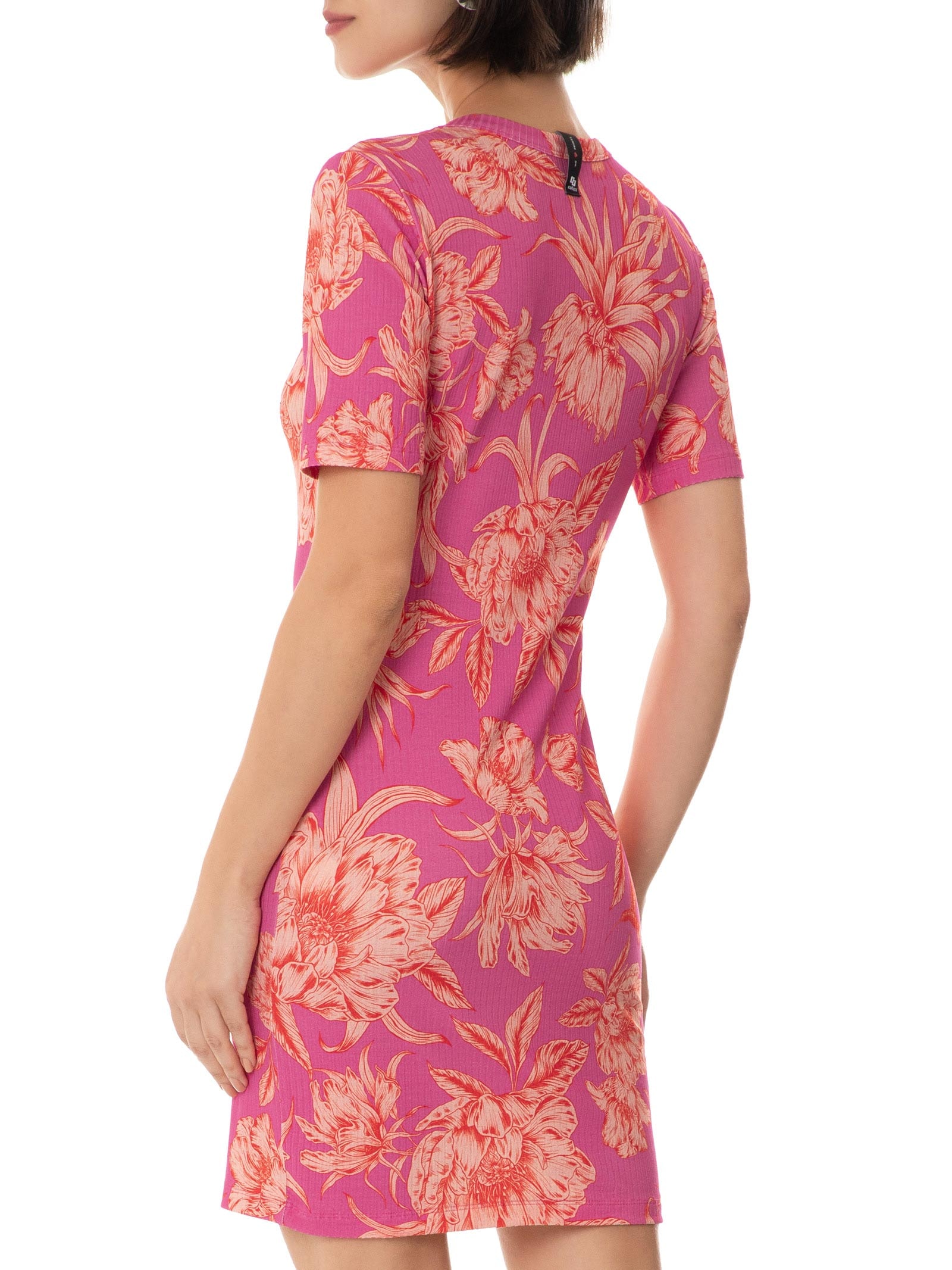 Vestido Estampado Rosa Colcci