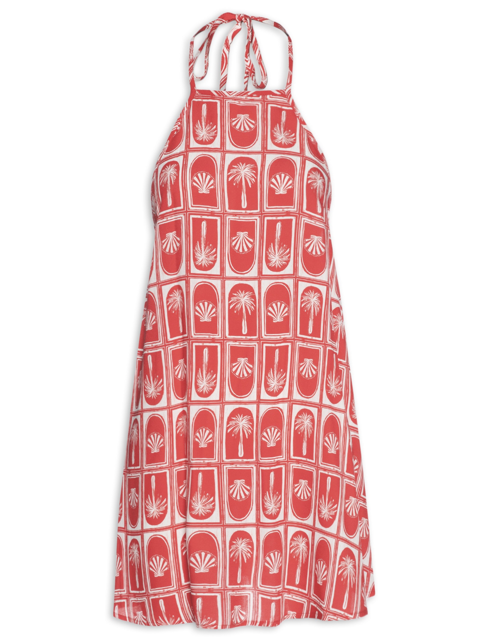 Vestido Estampado Vermelho Colcci