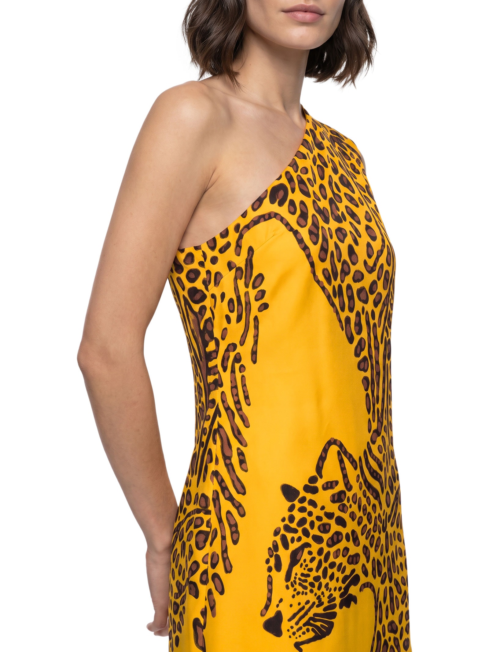 Vestido Estampado – Amarelo Open