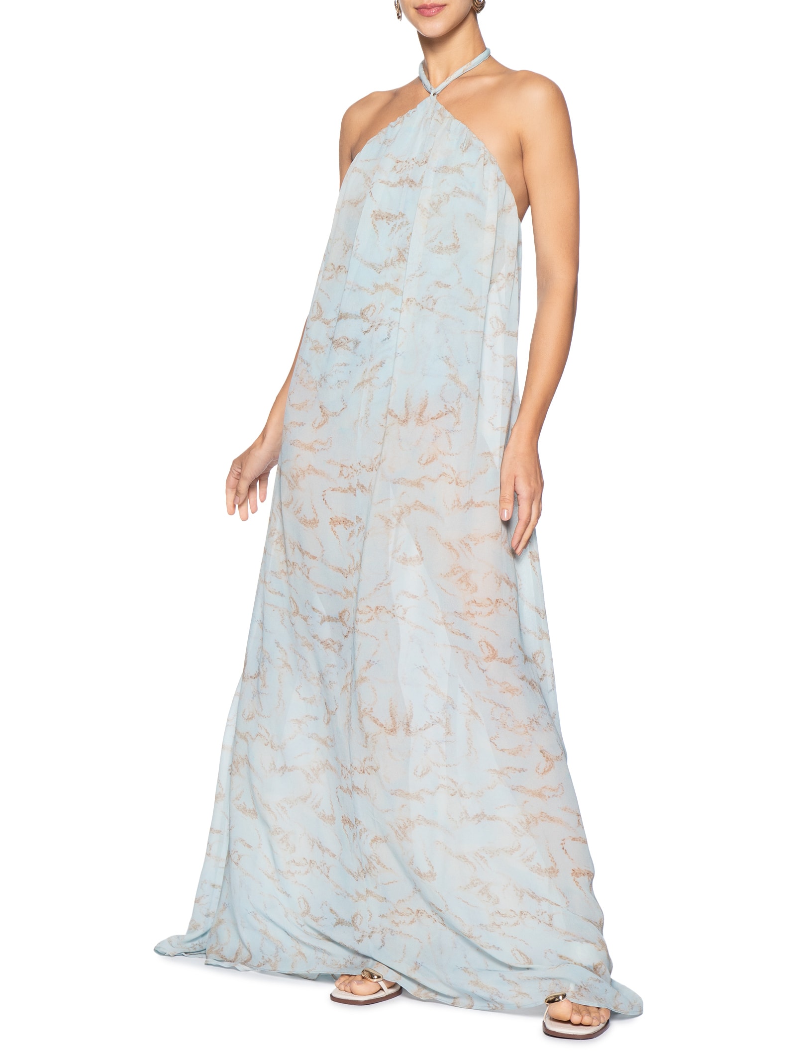 Vestido Estampado – Azul Cia Marítima