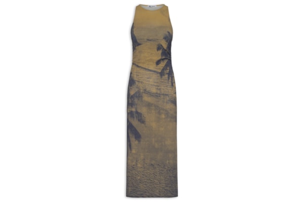 Vestido Estampado – Marrom