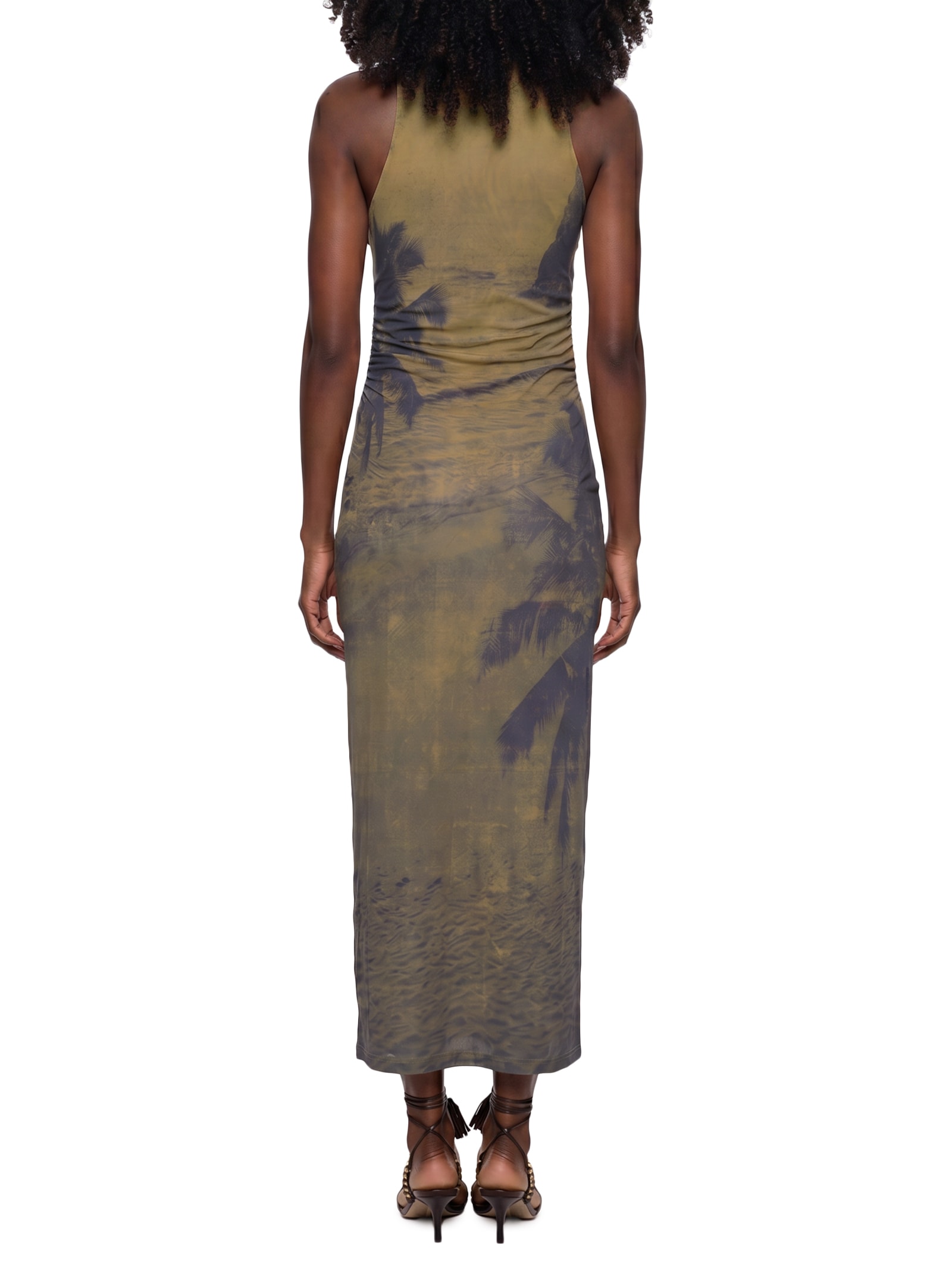 Vestido Estampado – Marrom Colcci