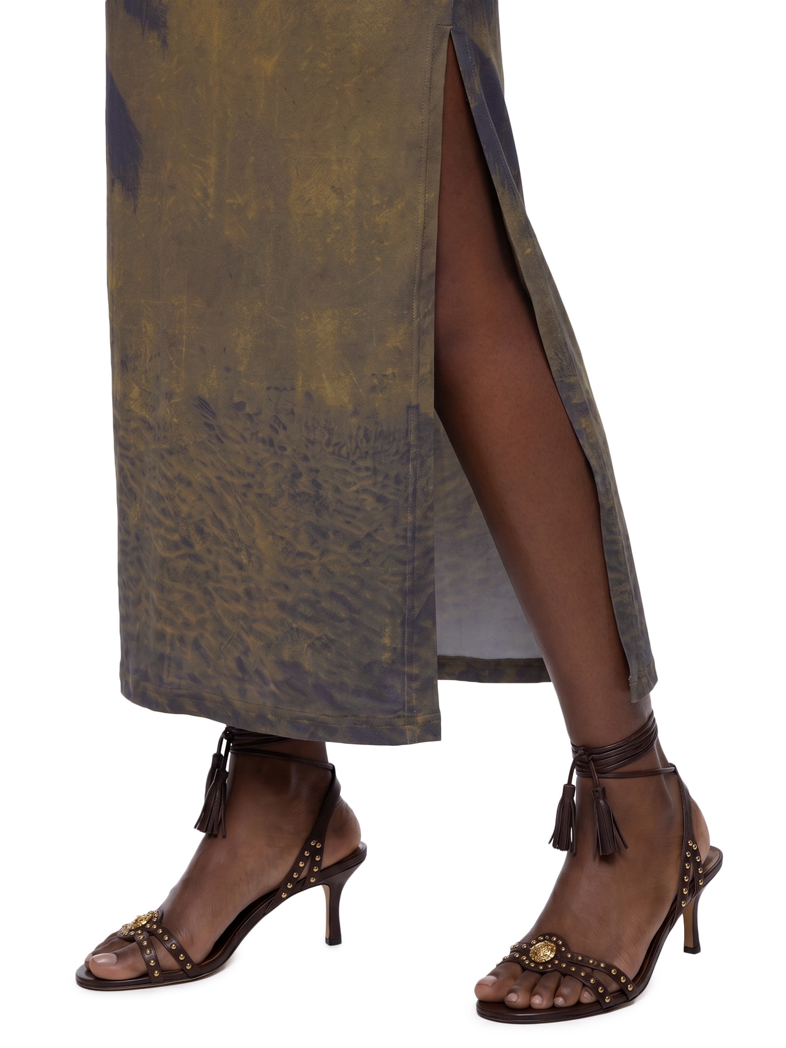 Vestido Estampado – Marrom Colcci
