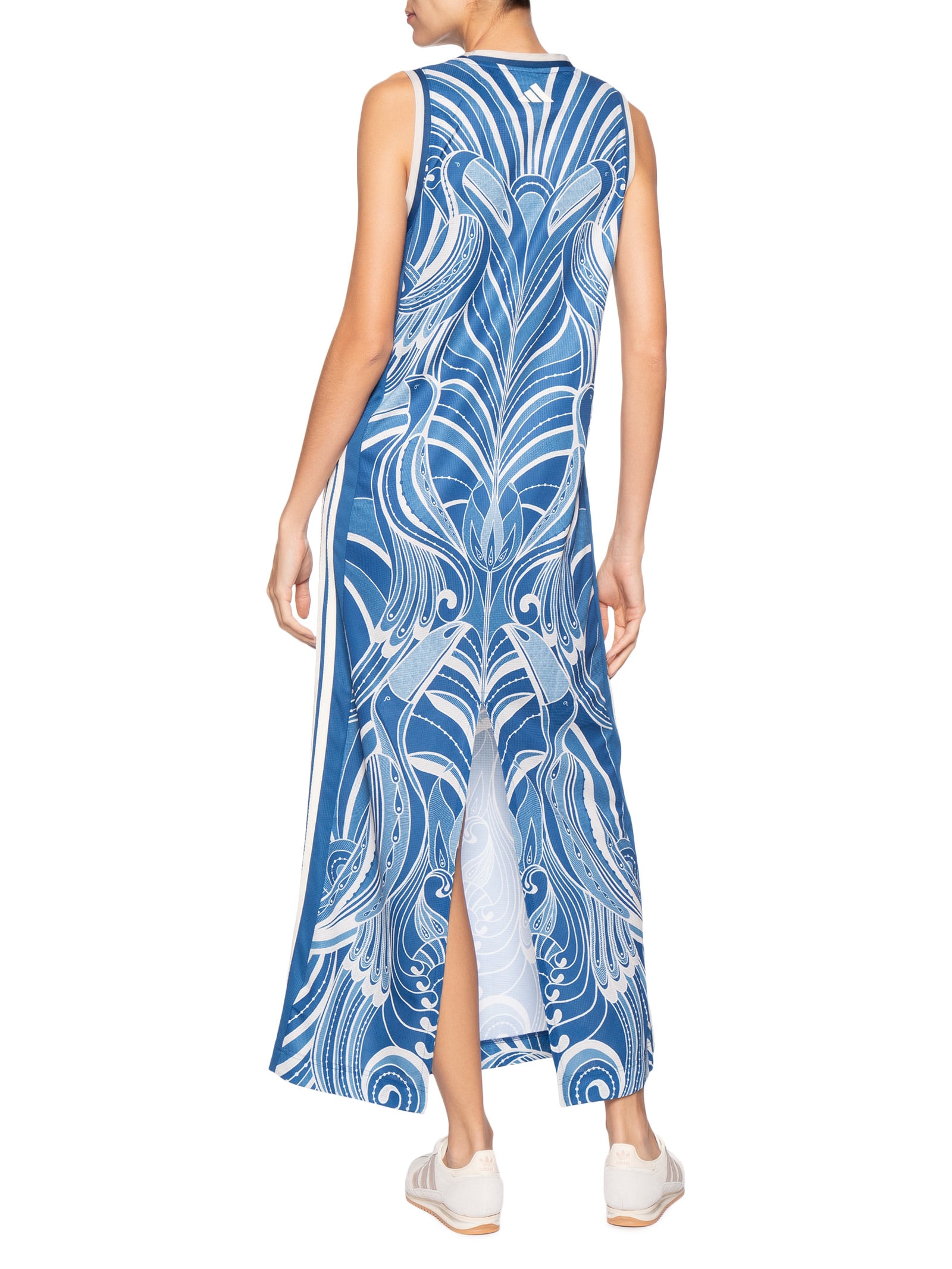 Vestido Farm Prm Azul Adidas + Farm