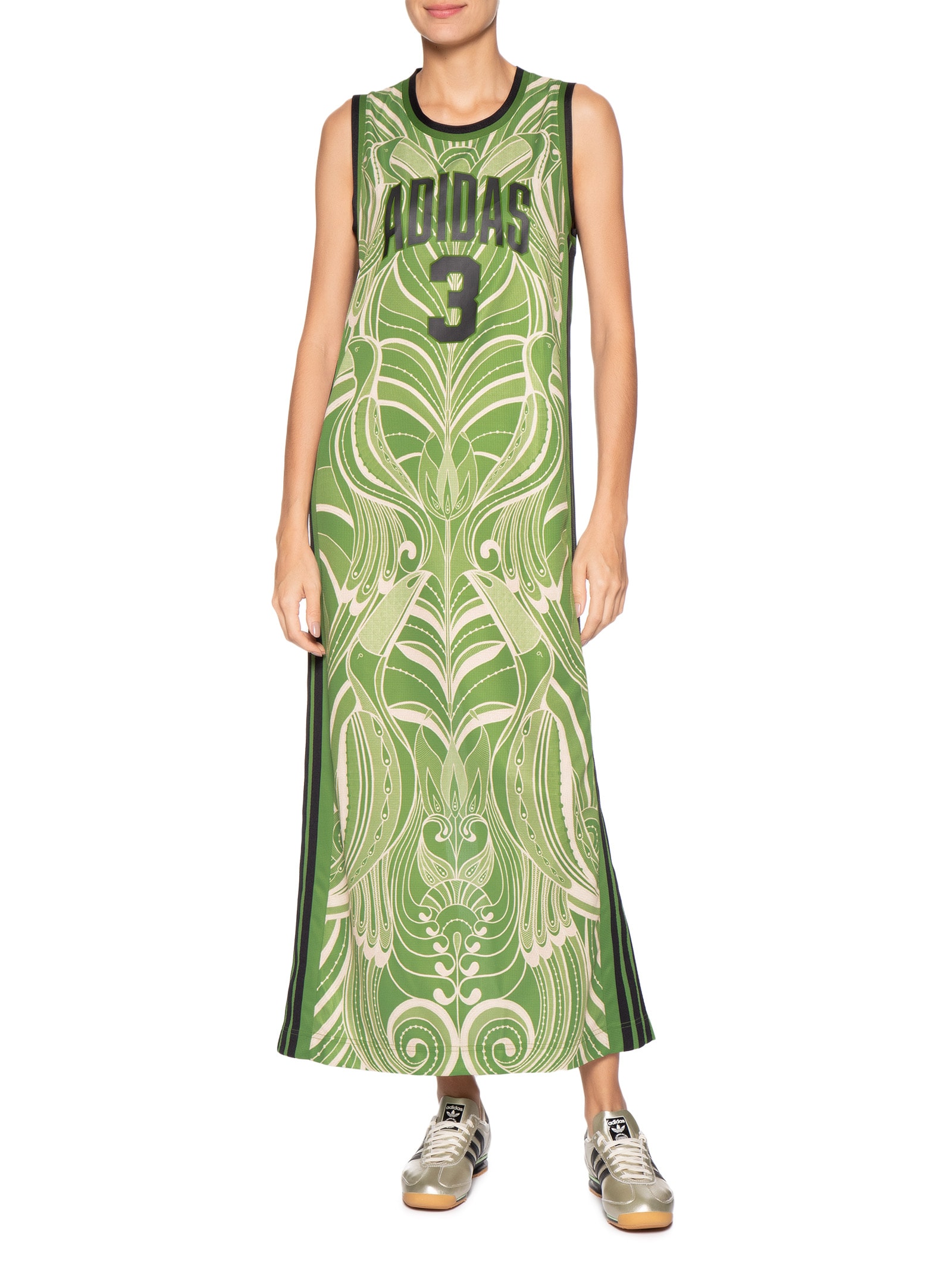 Vestido Farm Prm Verde Adidas + Farm