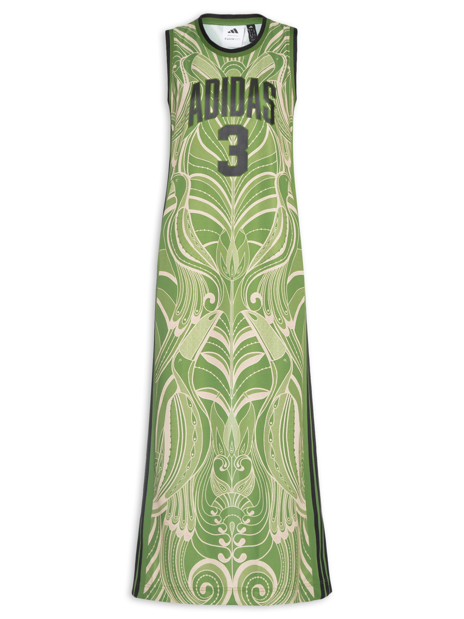Vestido Farm Prm Verde Adidas + Farm