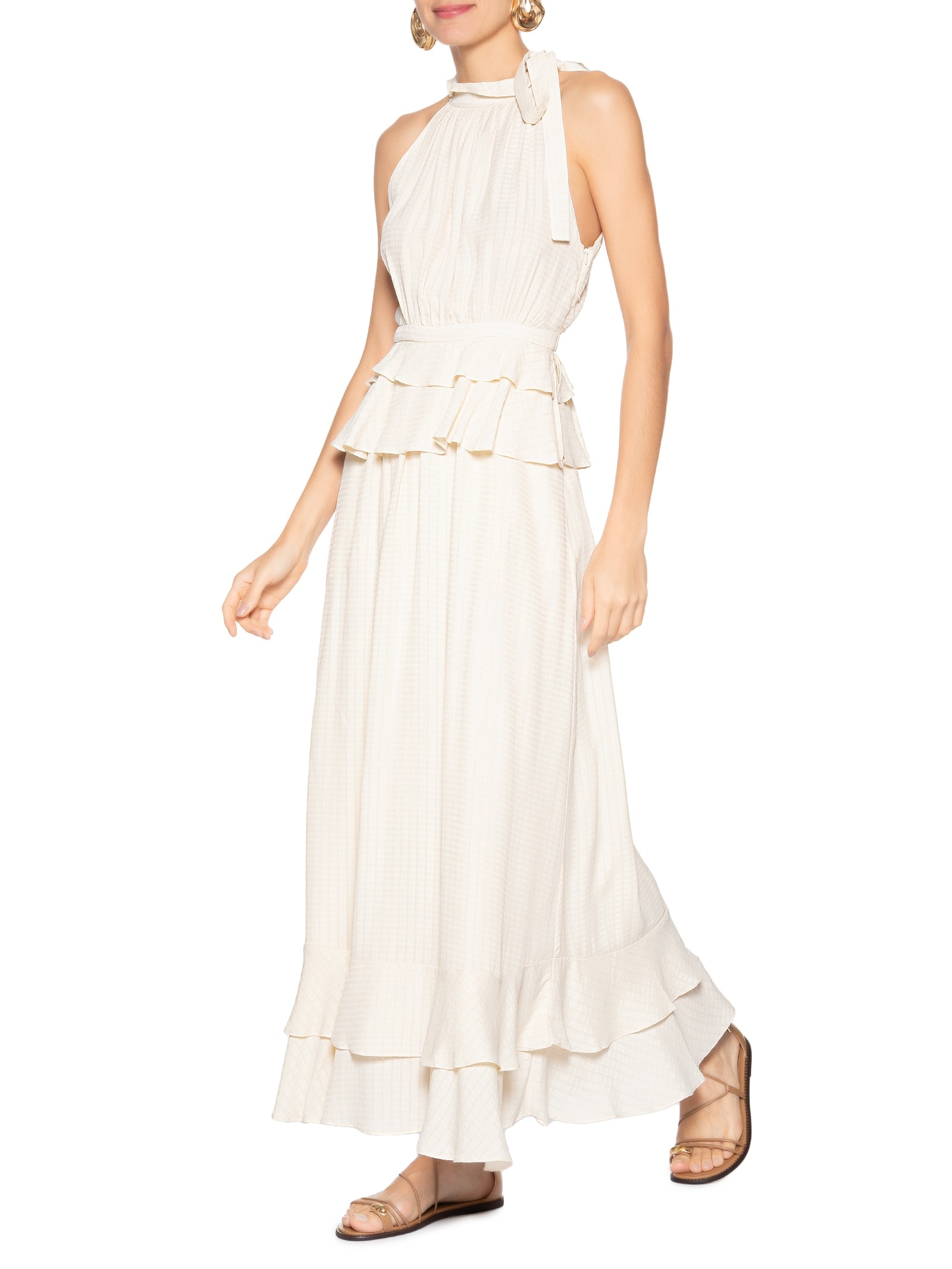 Vestido Feminino Branca Branco Le Lis