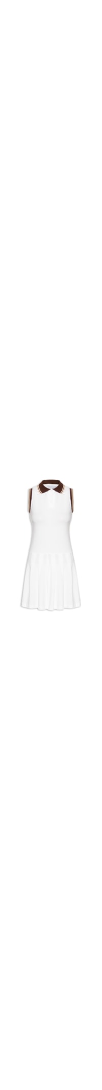 Vestido Feminino Curto Com Pregas - Off White