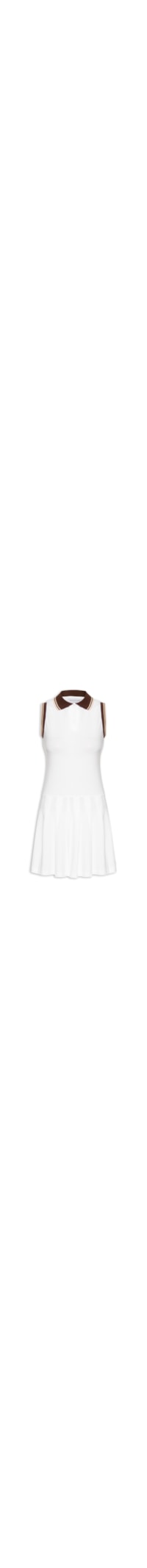 Vestido Feminino Curto Com Pregas - Off White