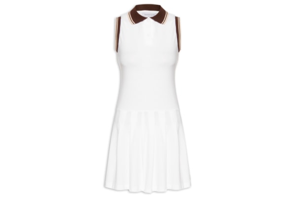 Vestido Feminino Curto Com Pregas - Off White