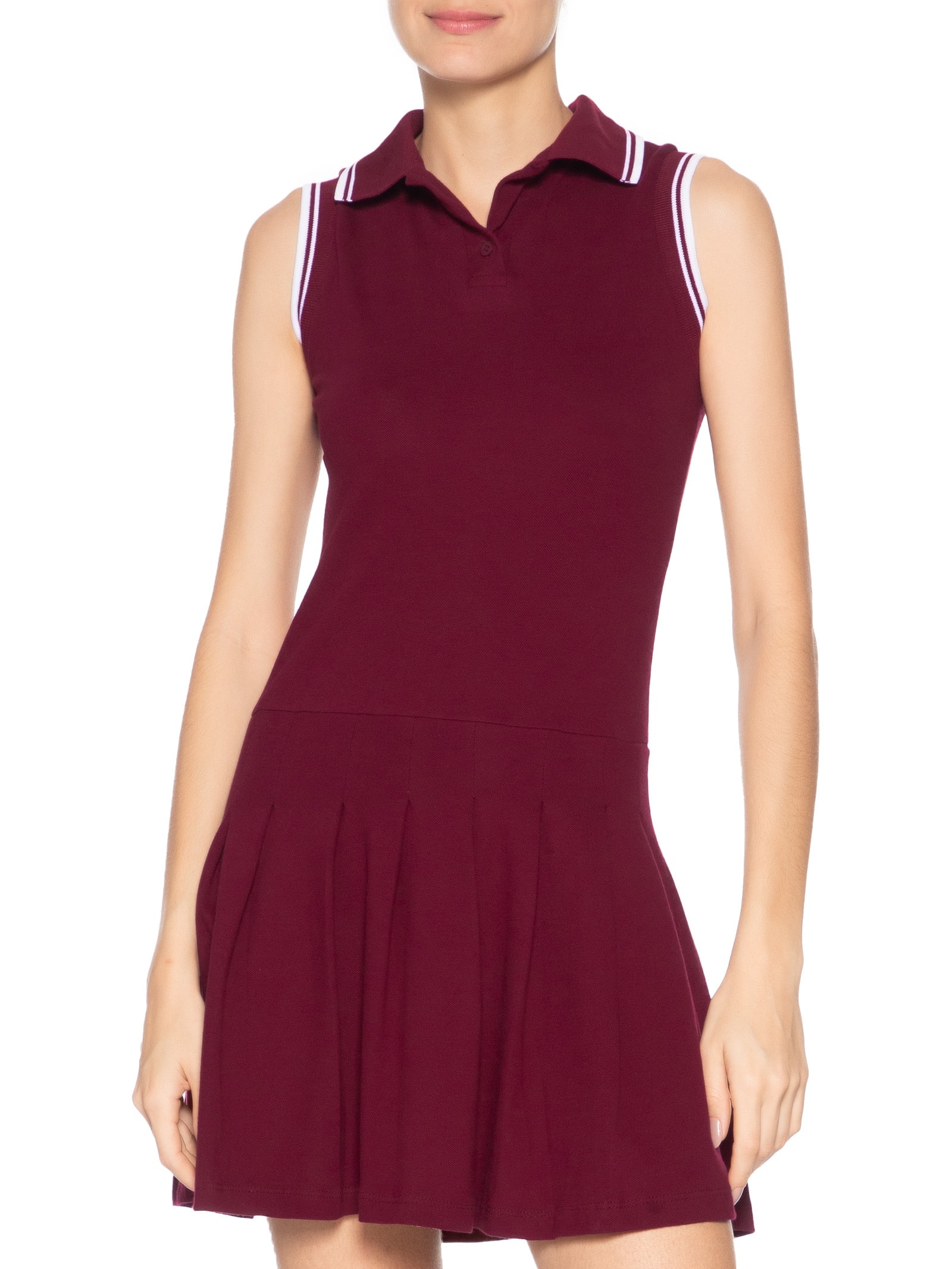 Vestido Feminino Curto Com Pregas Vermelho Market 33