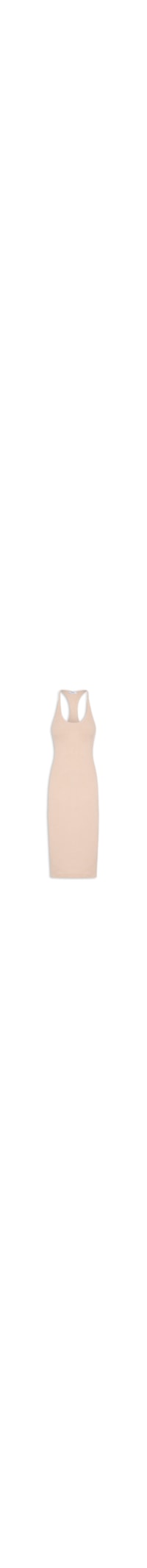 Vestido Feminino Midi Poliamida - Bege
