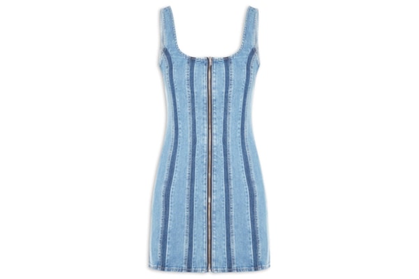 Vestido Feminino Seamed Zip - Azul