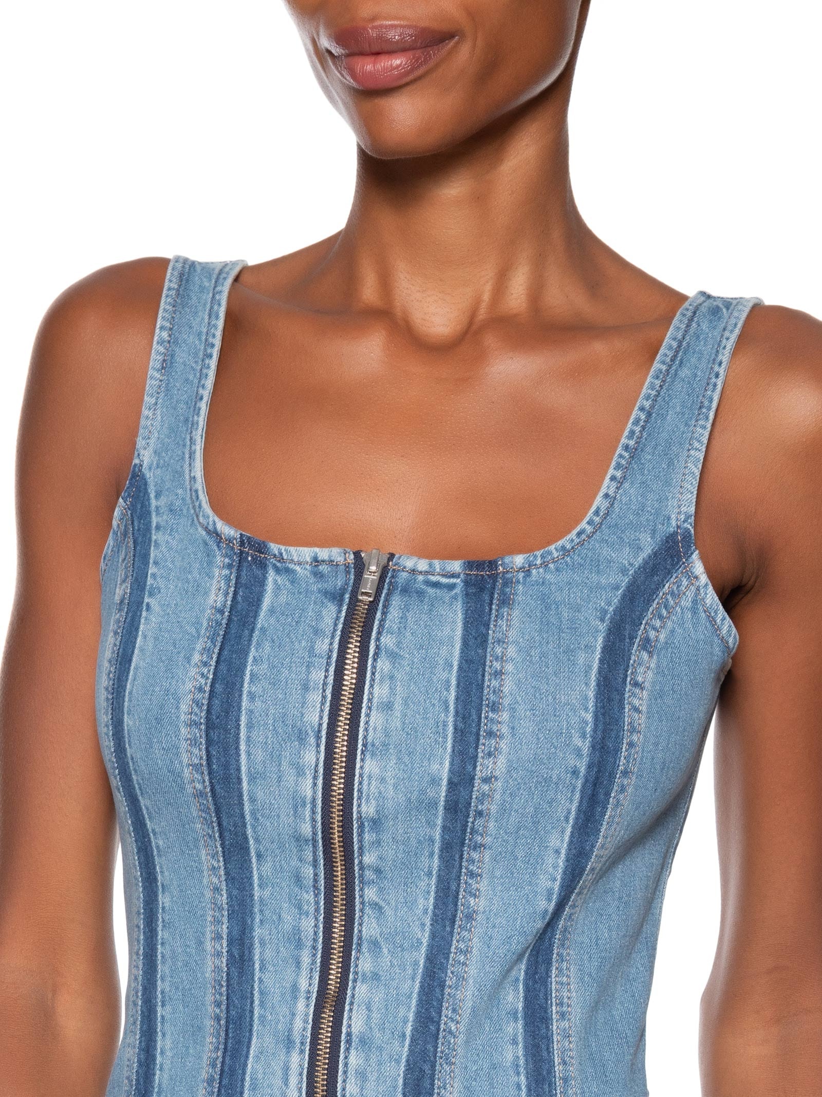 Vestido Feminino Seamed Zip Azul Levi's