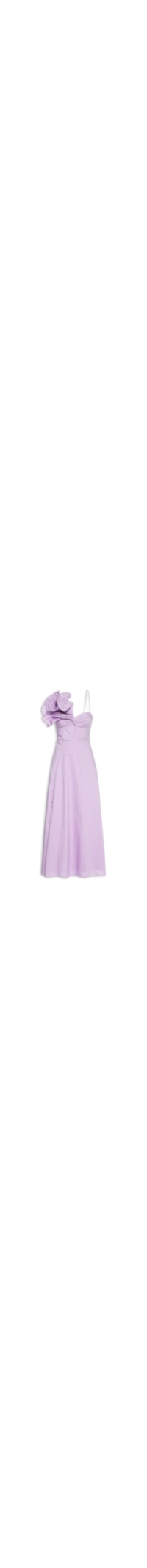 Vestido Fenda Flor 3D - Roxo