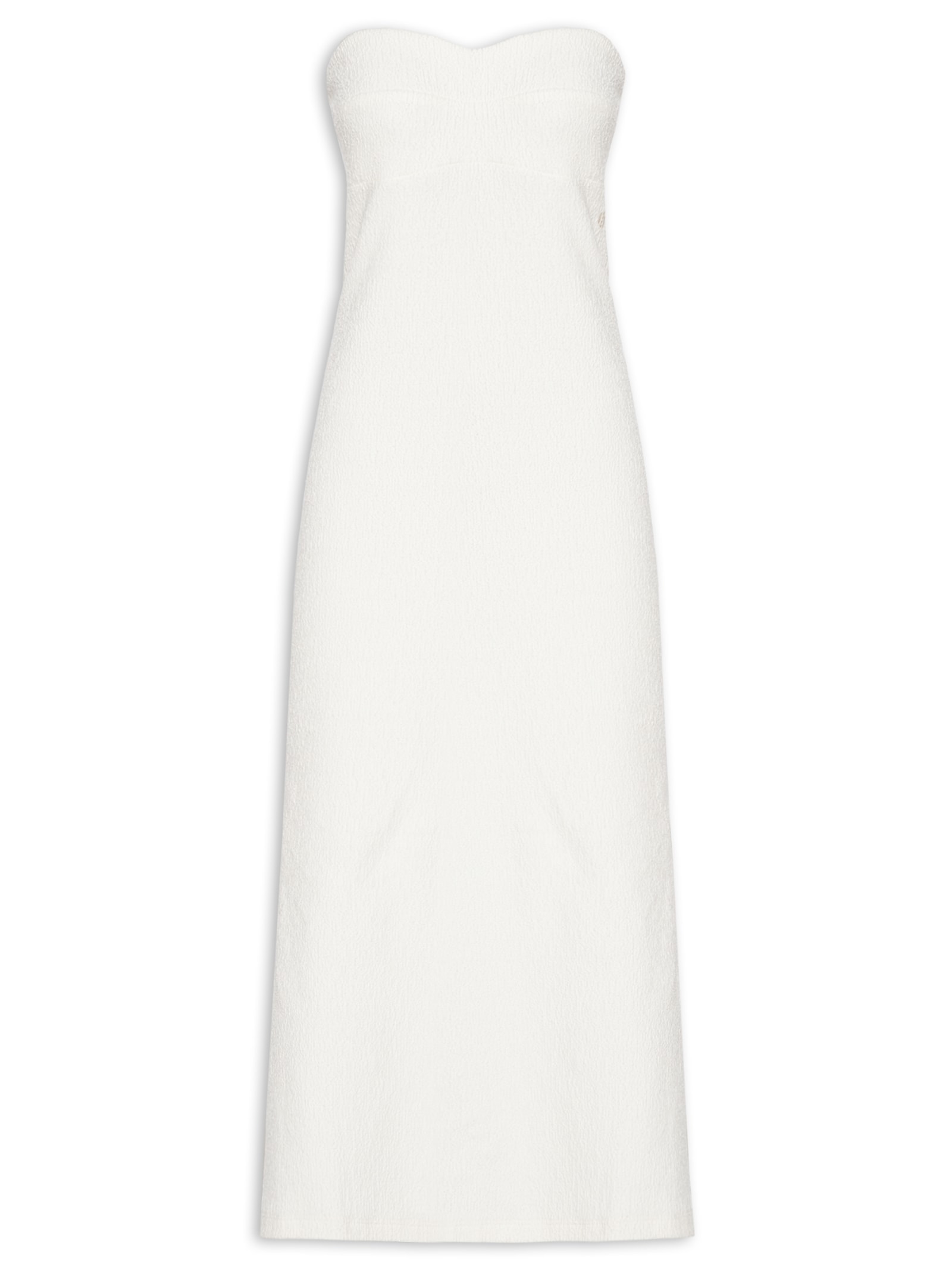 Vestido Fenda Midi Branco Colcci