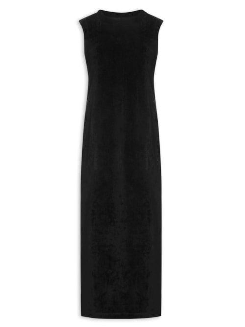 Vestido Fit Plush – Preto