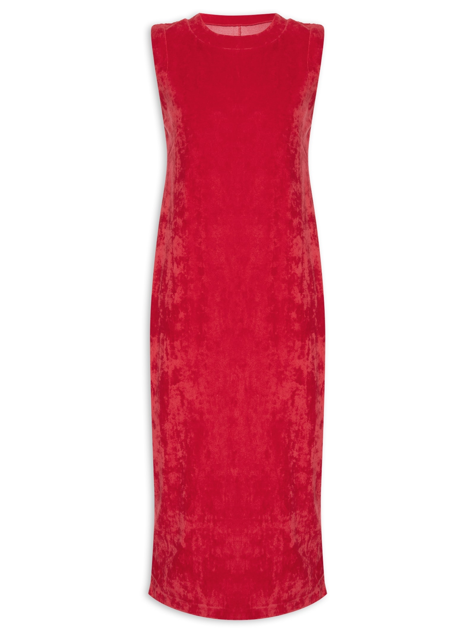 Vestido Fit Plush Vermelho Osklen