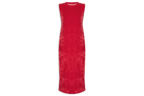 Vestido Fit Plush - Vermelho