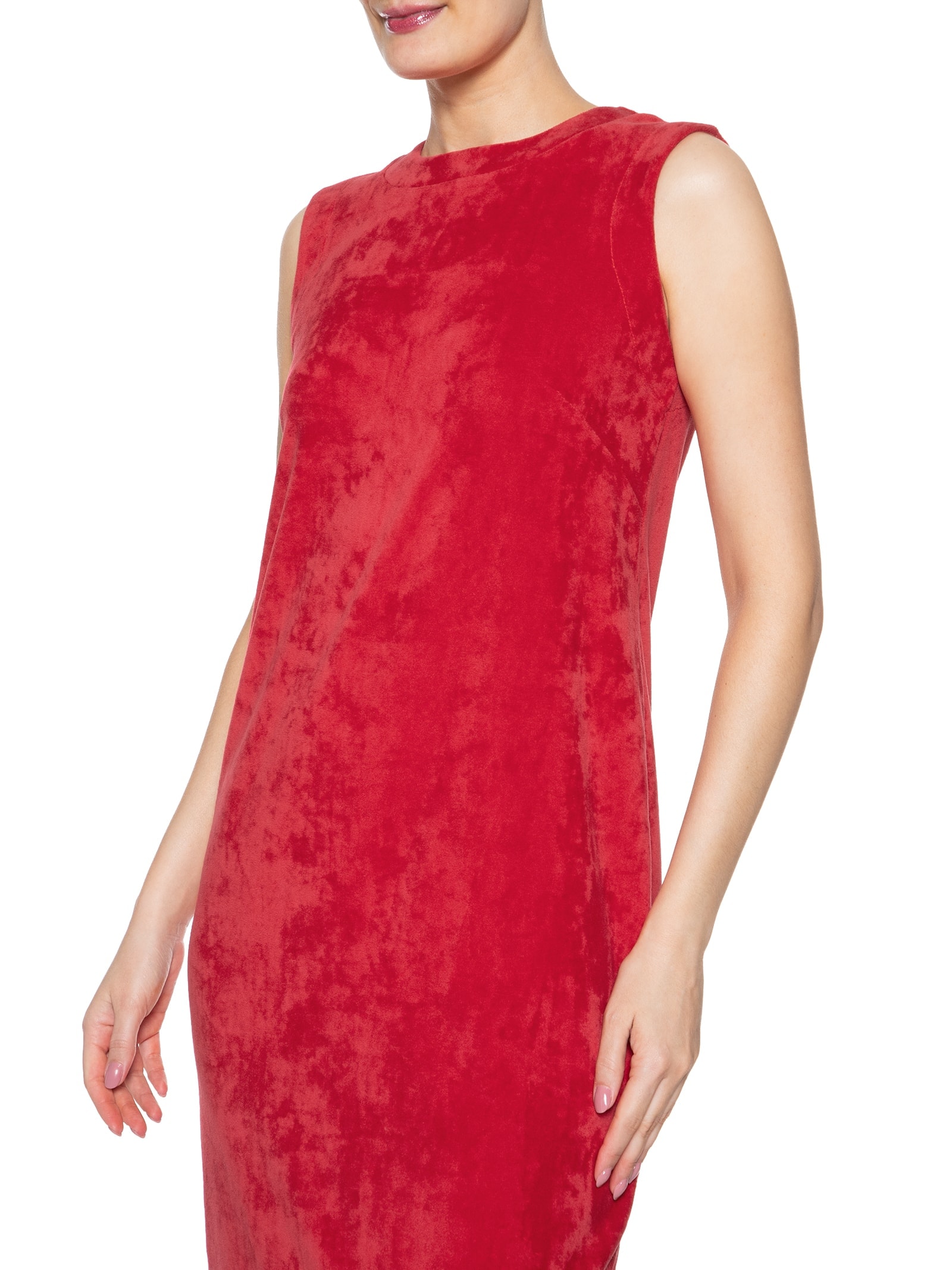 Vestido Fit Plush Vermelho Osklen