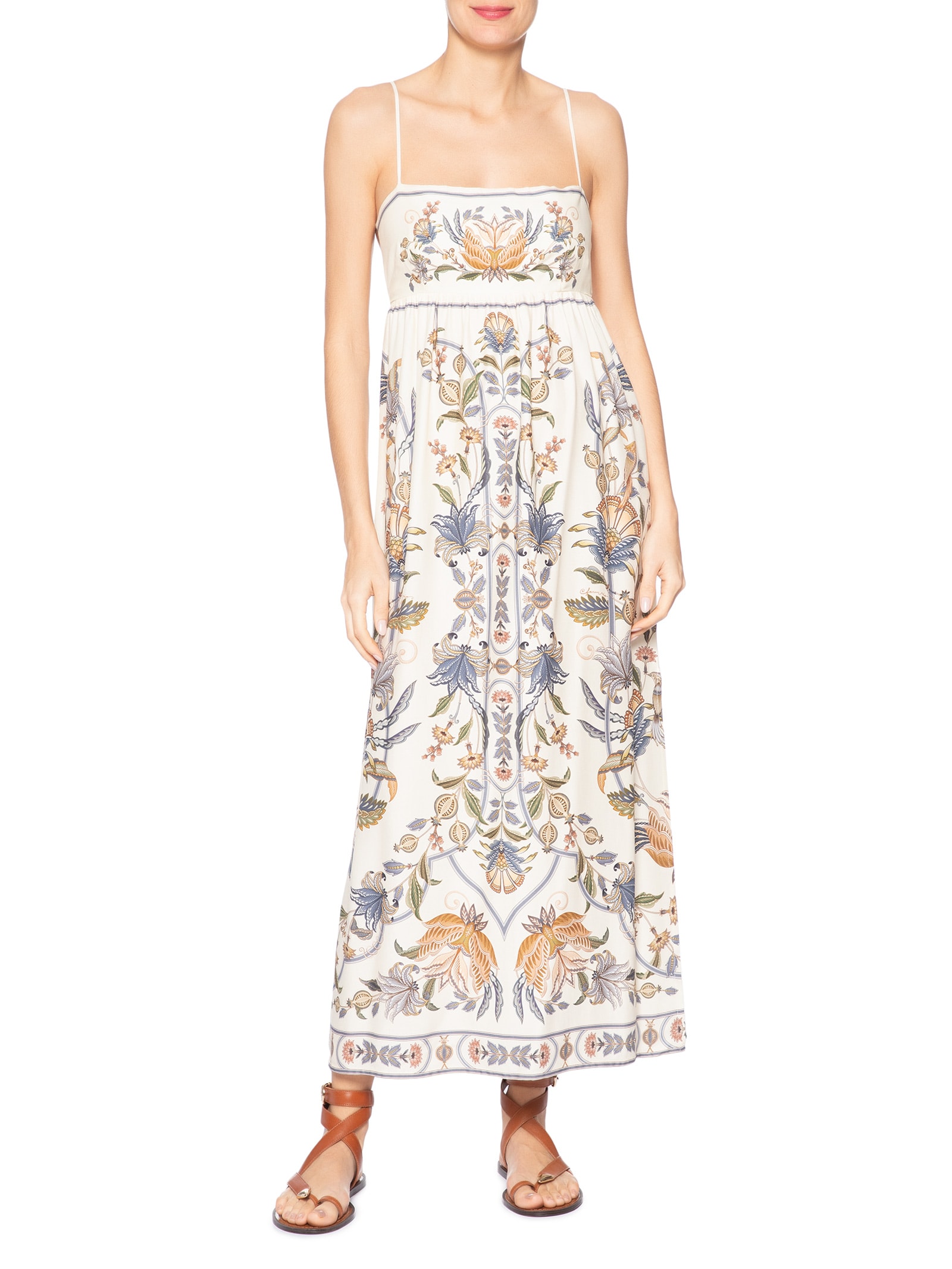 Vestido Flor Do Deserto Off White Farm
