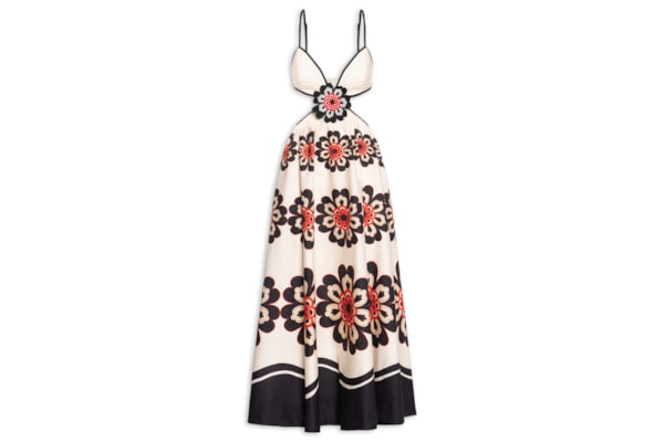 Vestido Flor Fiorella - Bege