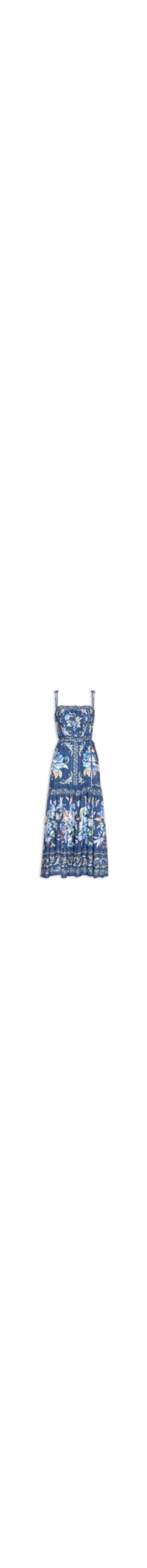 Vestido Floral Ana - Azul