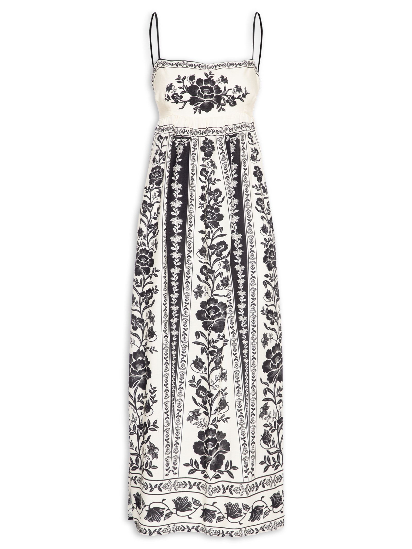 Vestido Floral Delicado Preto Farm