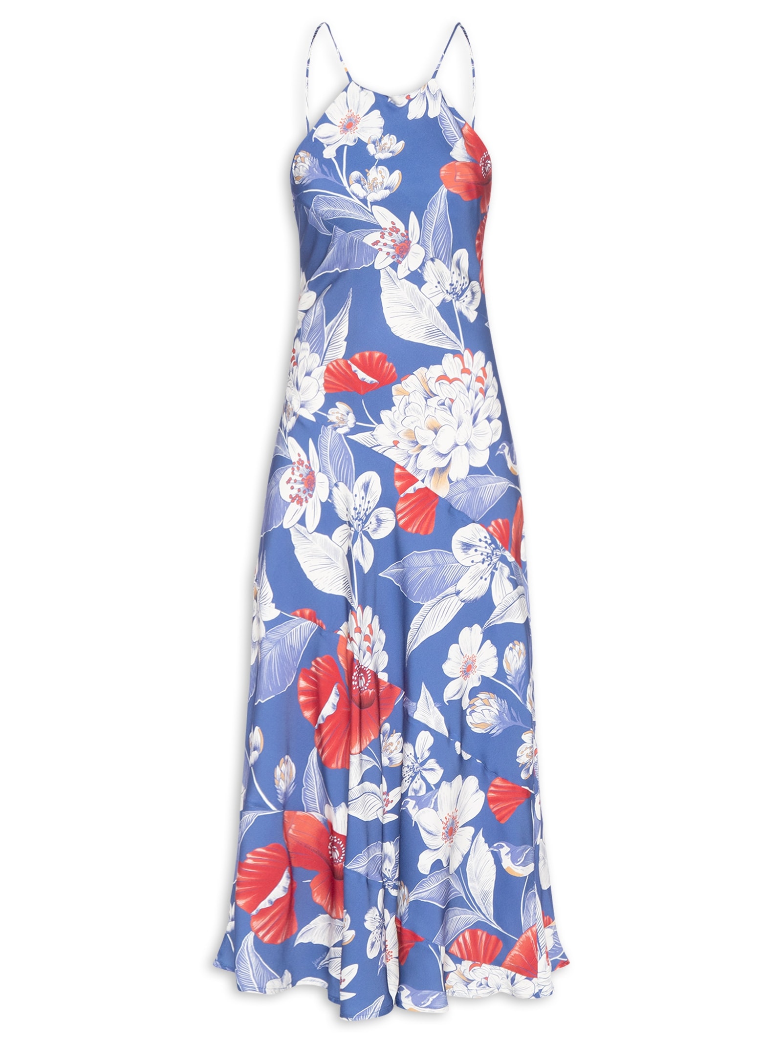 Vestido Floral Vera Azul Farm