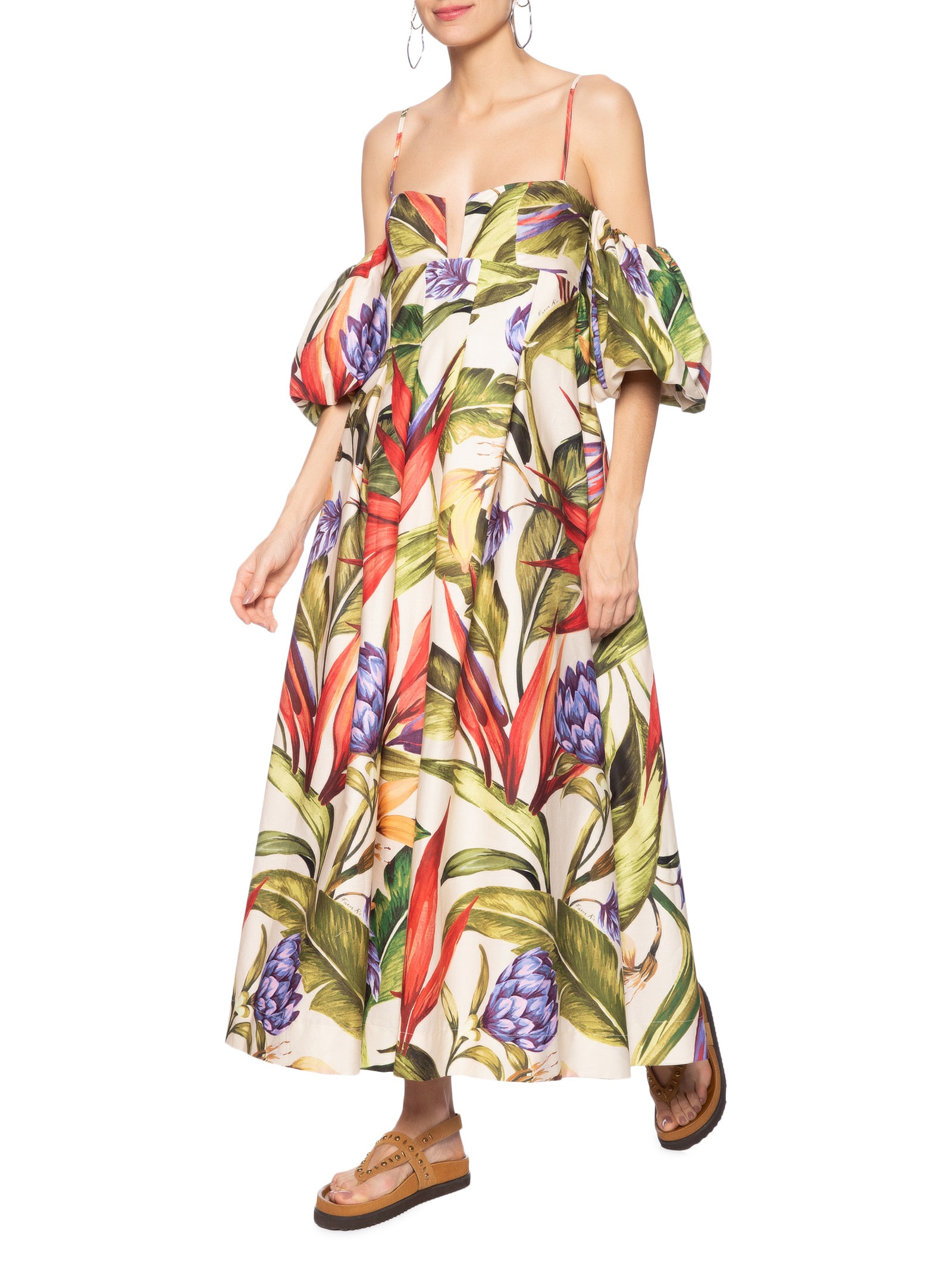 Vestido Florarte Verde Farm