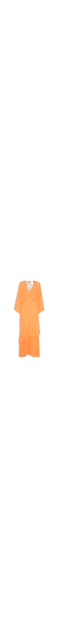 Vestido Flowy Pêssego - Laranja
