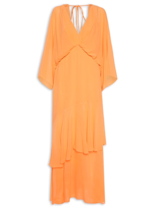 Vestido Flowy Pêssego – Laranja