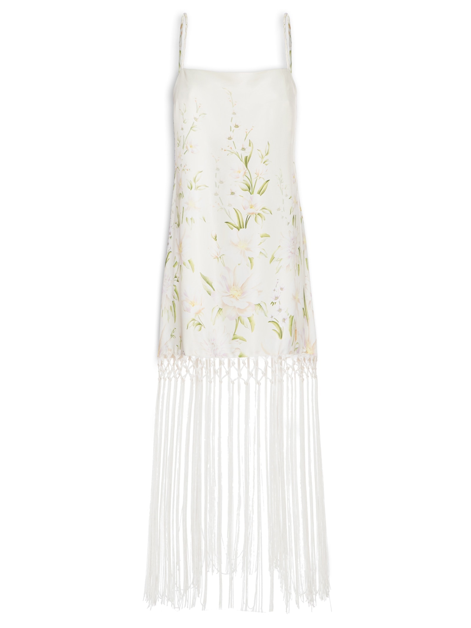Vestido Franjas Gabrielle Off White Farm