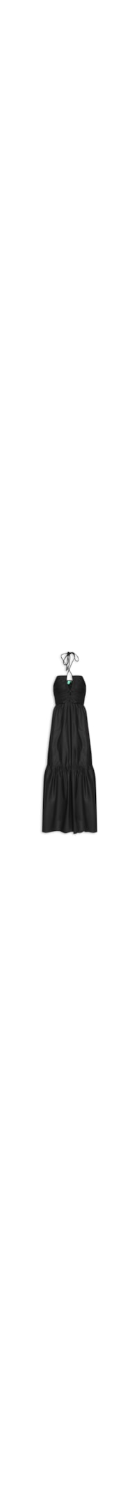 Vestido Franzido Amarração - Preto