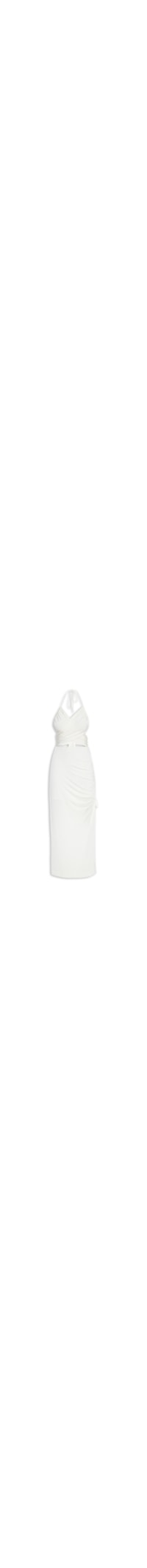 Vestido Franzido Jersey - Branco