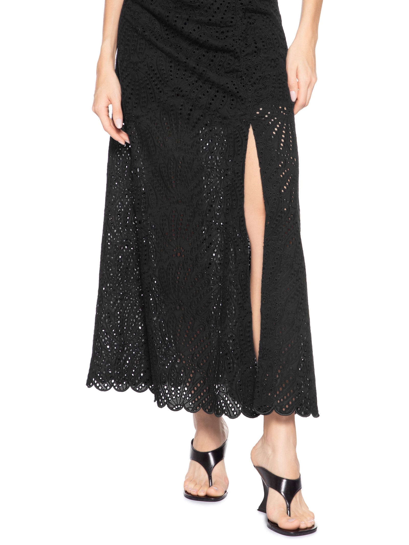 Vestido Franzido Laise De Banana Preto Farm