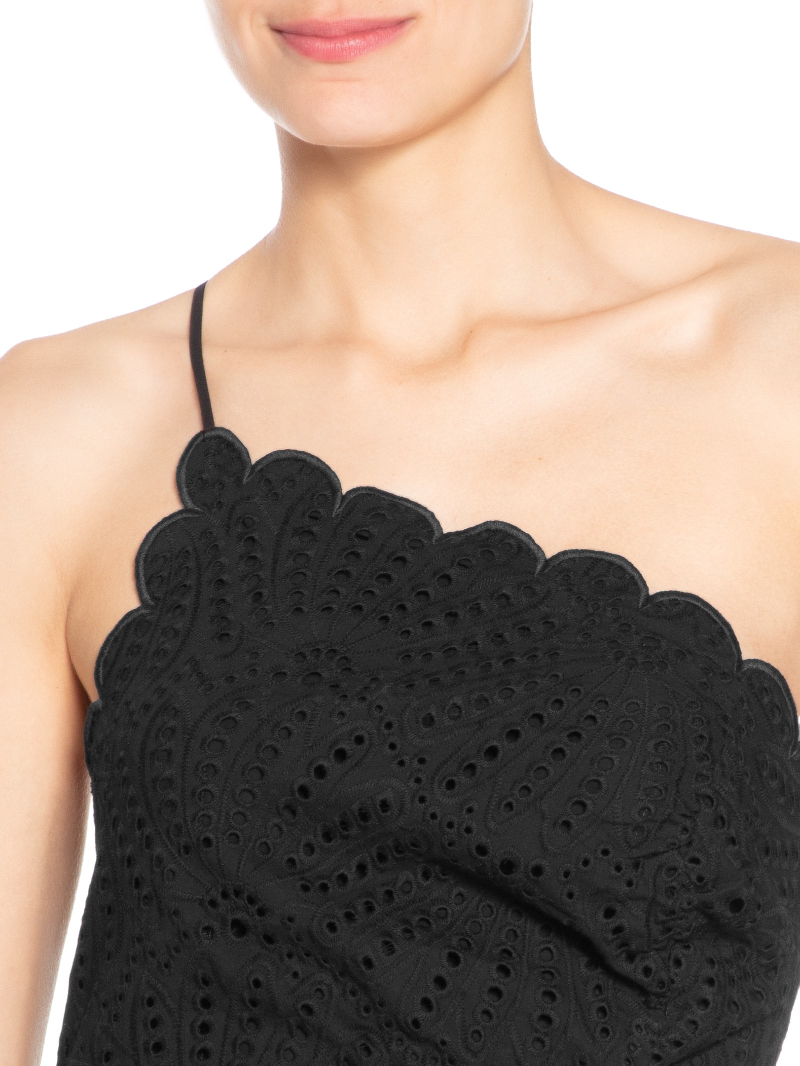 Vestido Franzido Laise De Banana Preto Farm